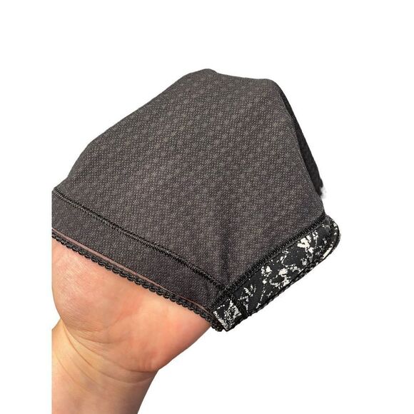 Lululemon Deep Breath Crop Iced Wave White Black Mesh Run Leggings Size 6 - Picture 8 of 10